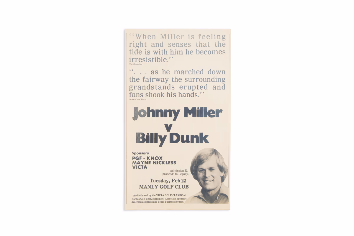 Johnny Miller Advertisement