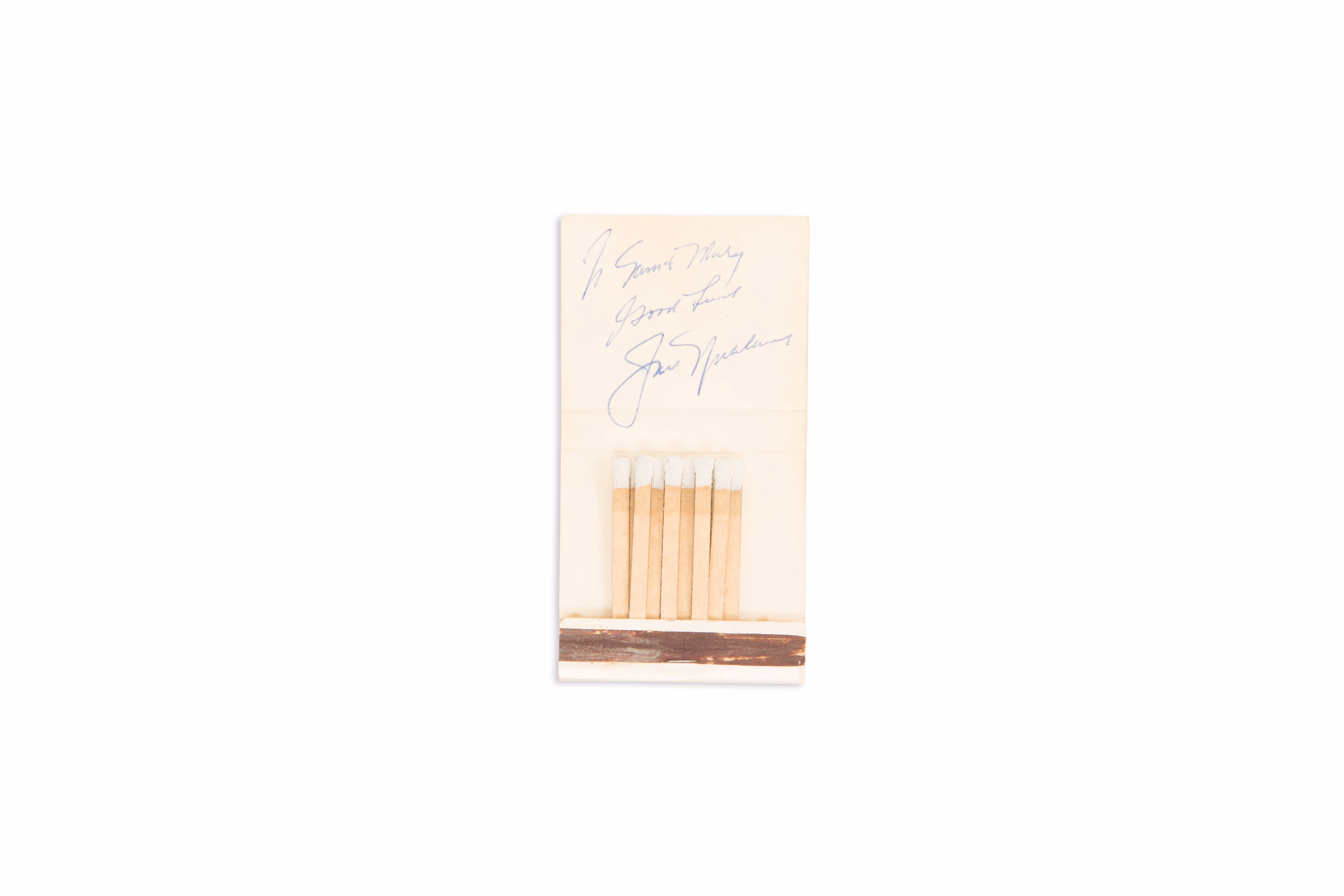 Asset 1 for Jack Nicklaus Autographed Matchbook