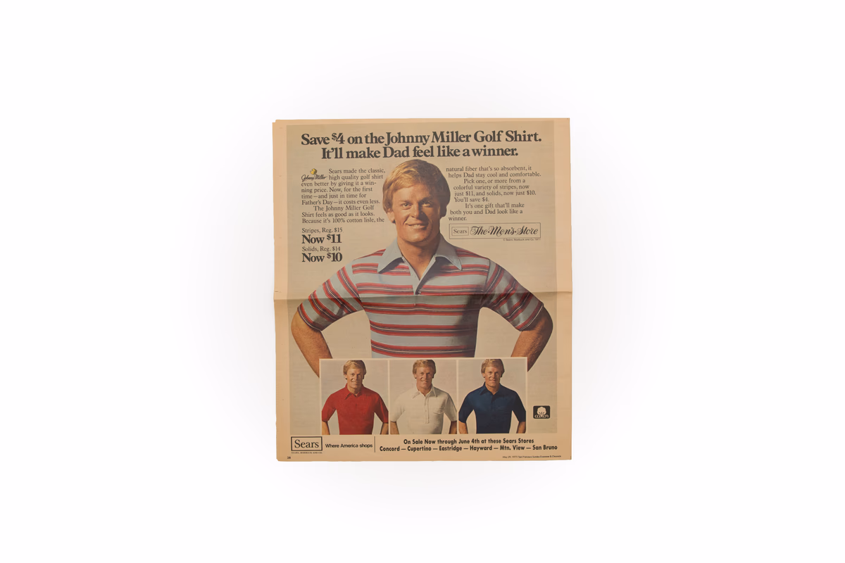 Johnny Miller Advertisement