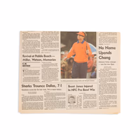 Thumb number 6 for Headlines from Newspapers after 1994 Pebble Beach Win
