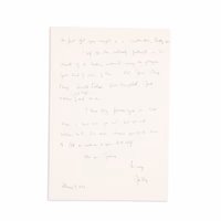 Thumb number 2 for Personal Letter from PGA Commissioner Joseph Dey Jr