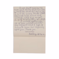 Thumb number 4 for Fan letter from Bobby Green