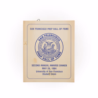 Thumb number 1 for San Francisco Prep 1984 Hall of Fame Awards Banquet program 