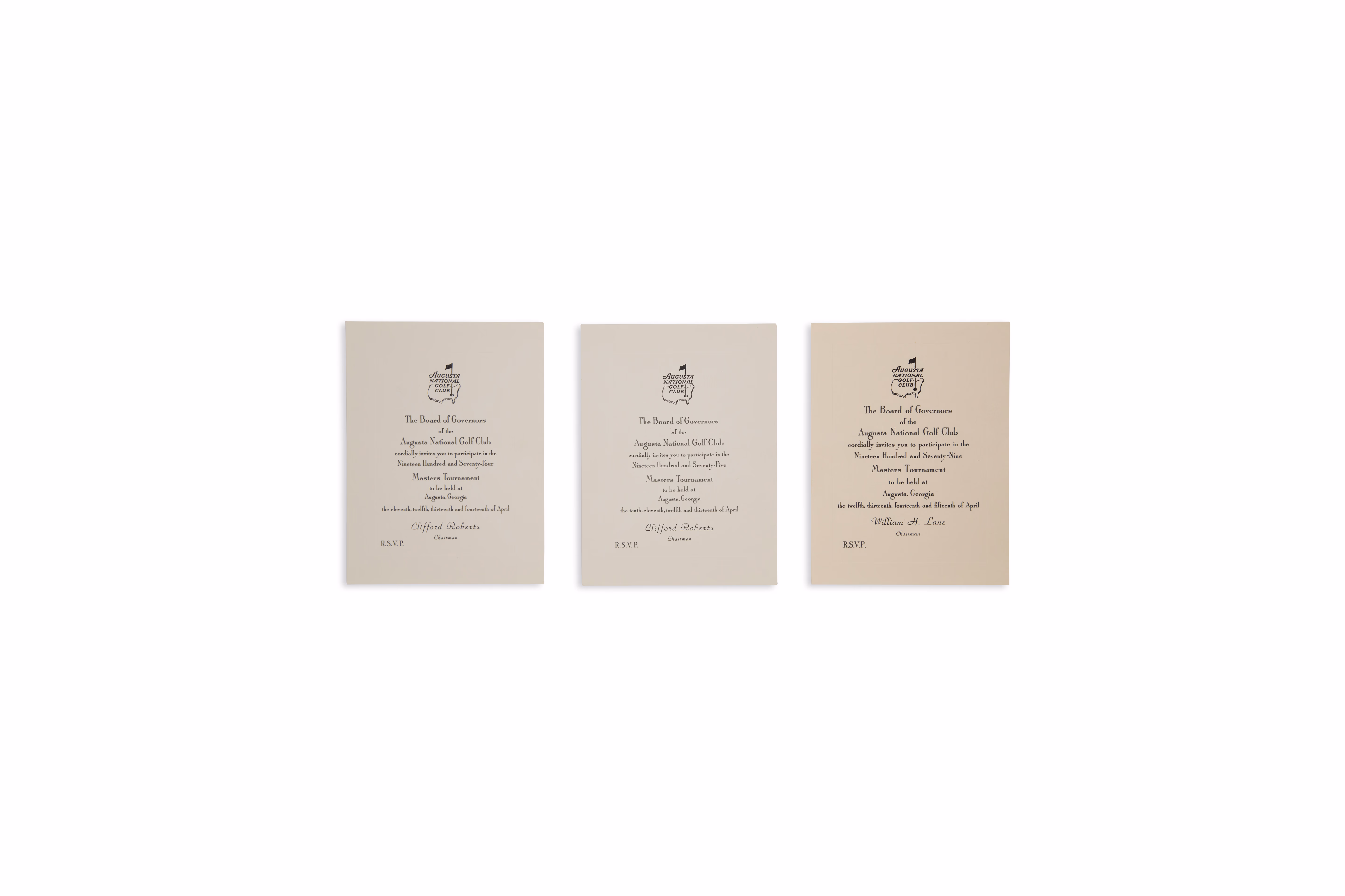 Asset 1 for Invitations to Participate in "The Masters" 