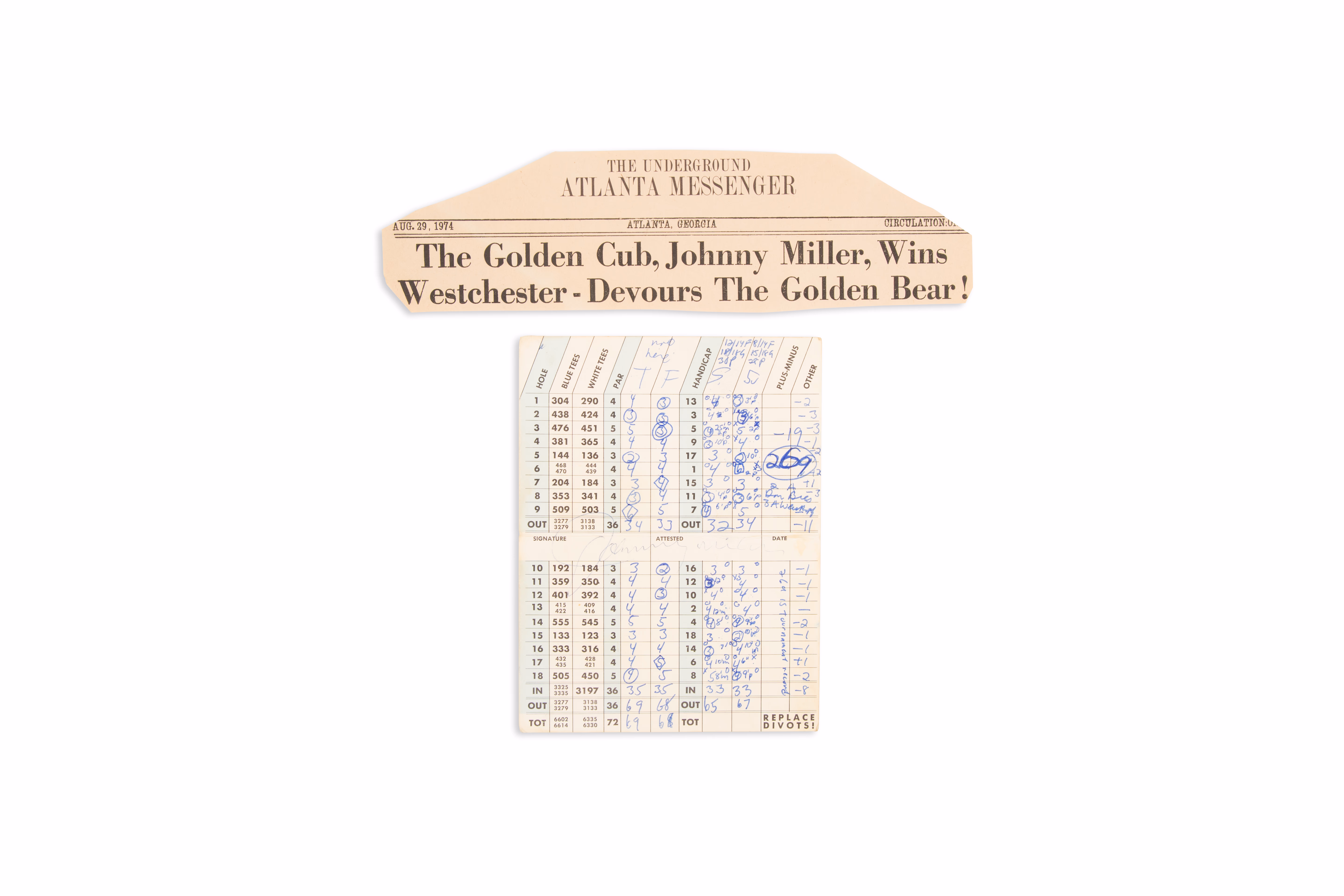 Asset 1 for Westchester Classic Scorecard