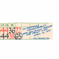 Thumb number 3 for Leaderboard Marker from '75 Masters 