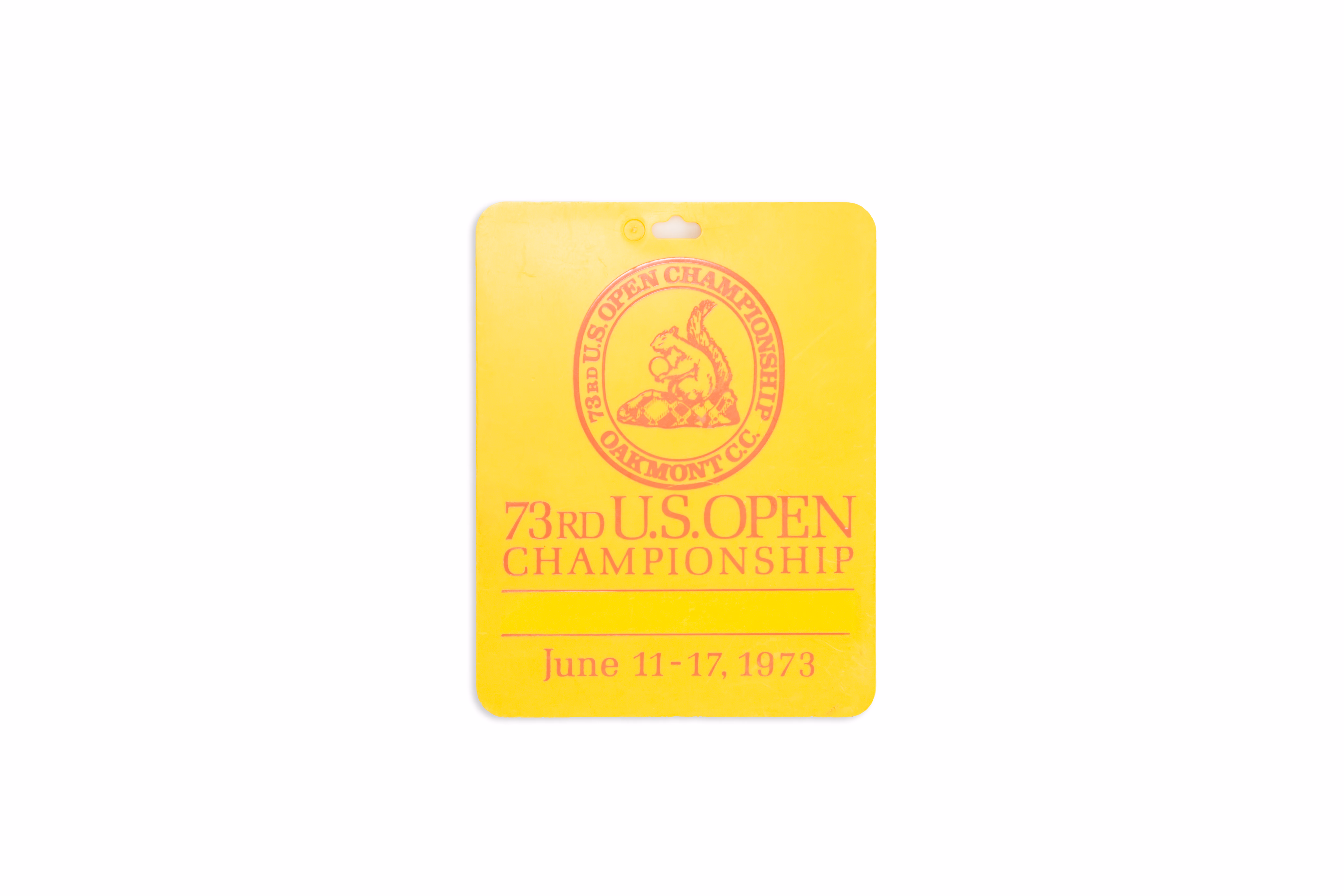 Asset 1 for 73rd US Open Player Bag Tag