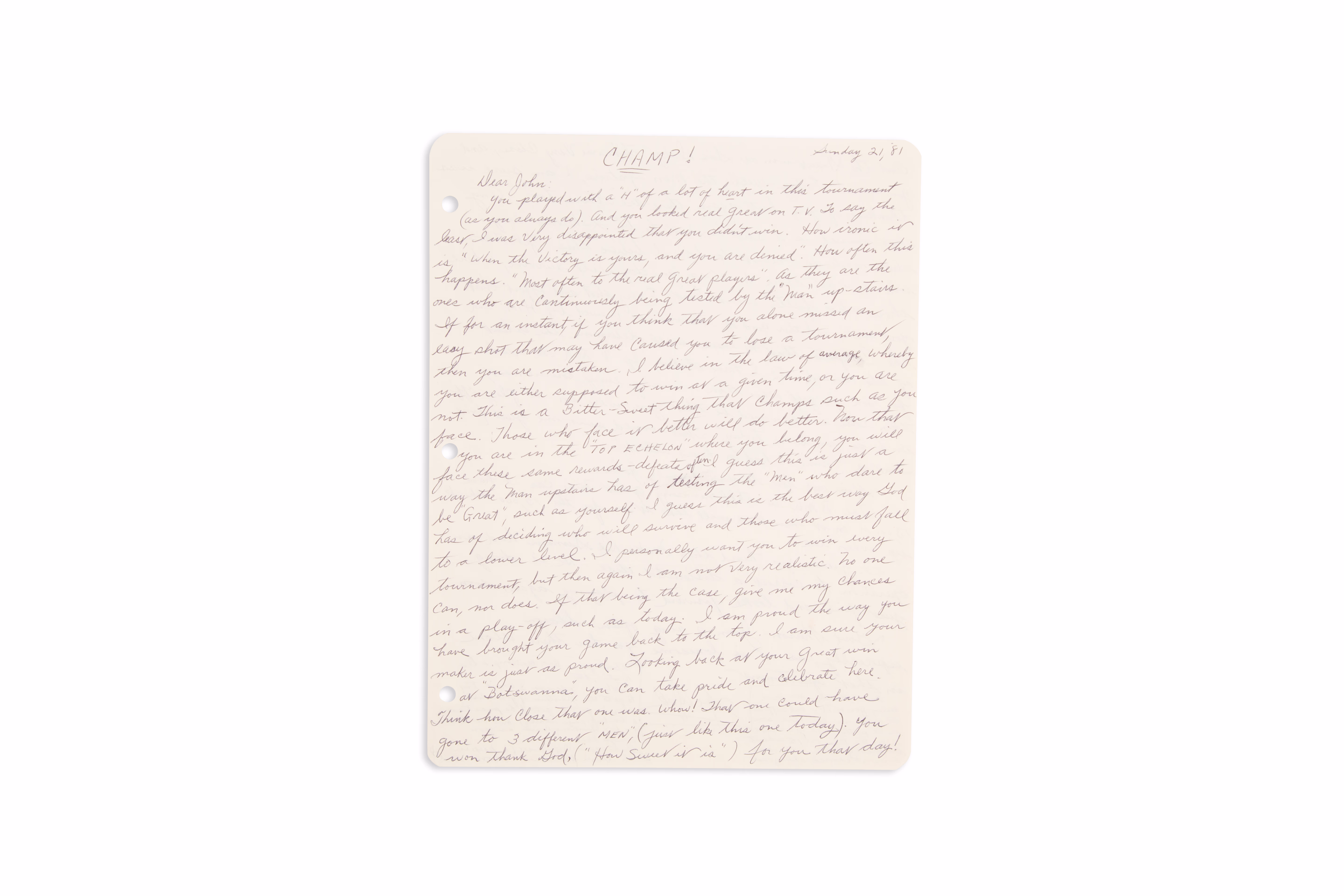 Asset 1 for Letter to Johnny from Larry Miller