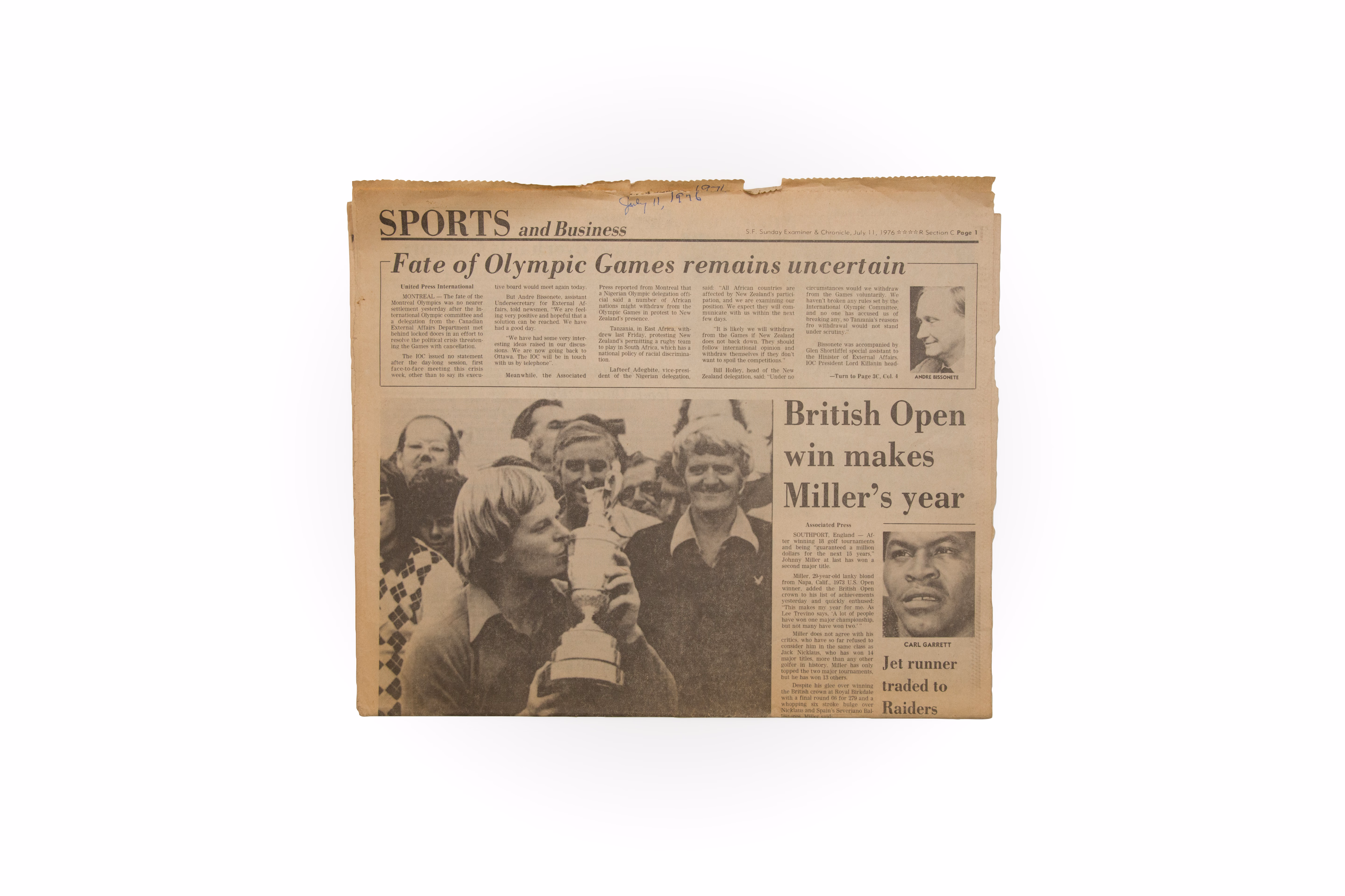 Asset 1 for British Open Front Page