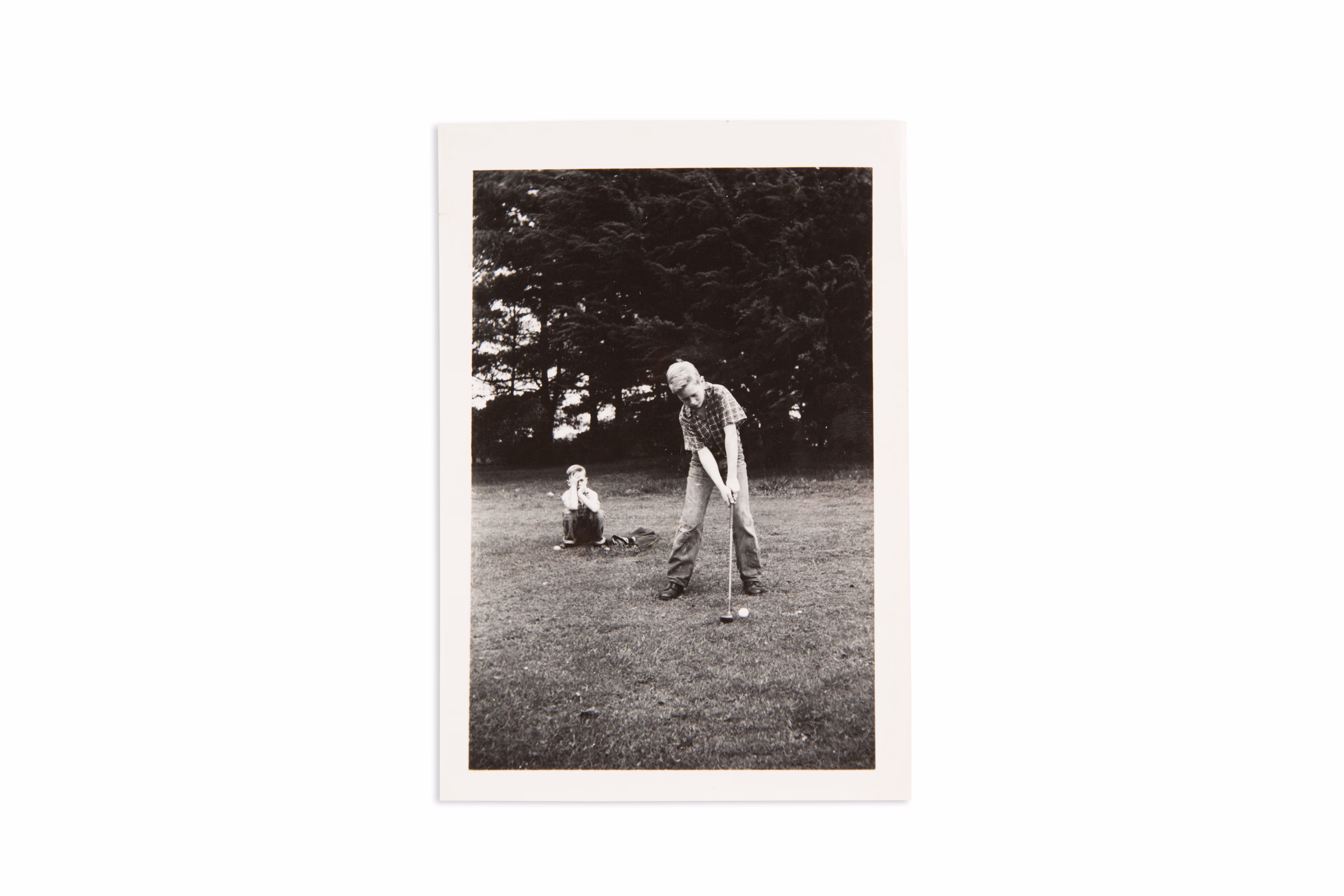 Asset 1 for Ron golfing with Johnny watching