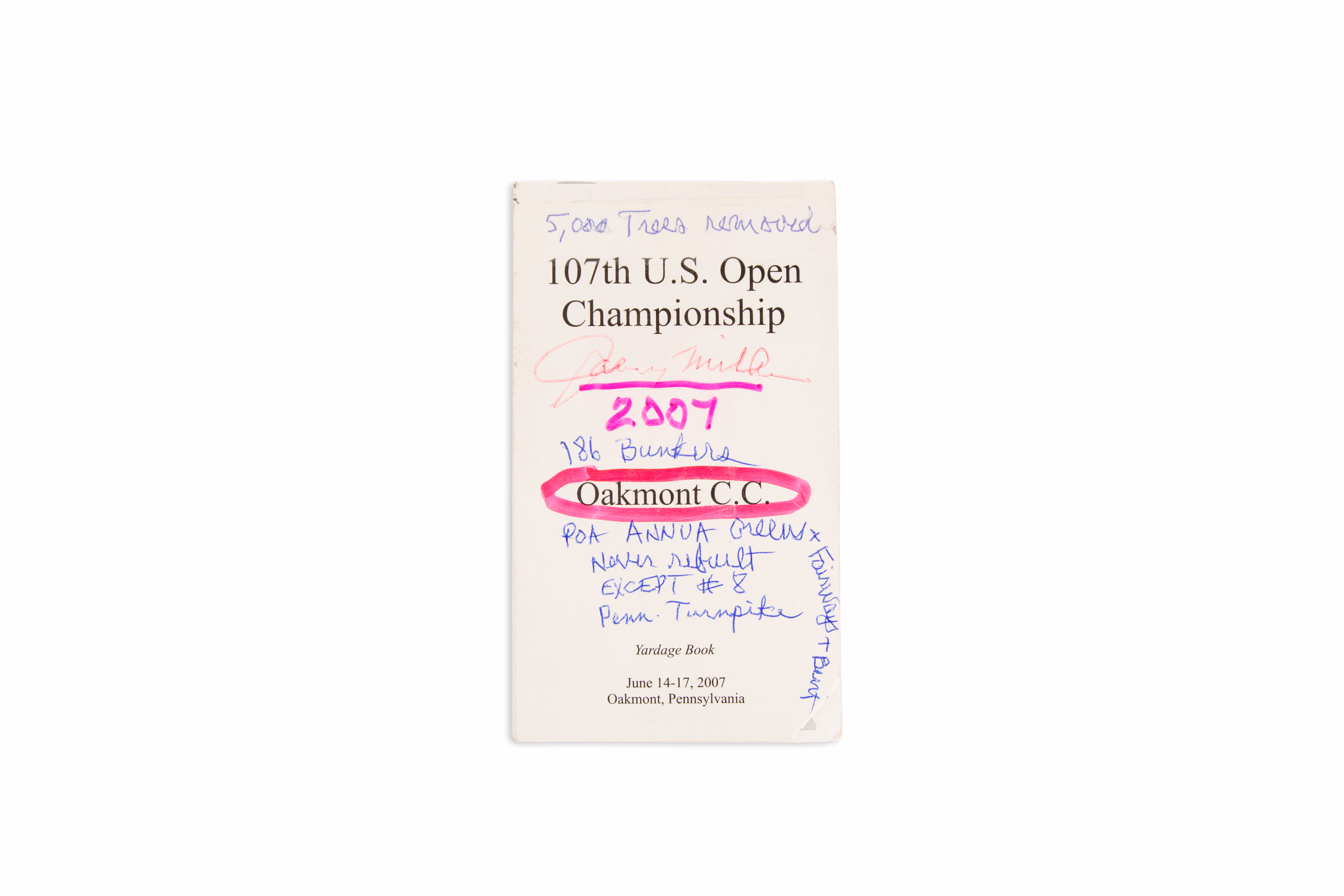 Asset 1 for Oakmont Country Club Yardage Book