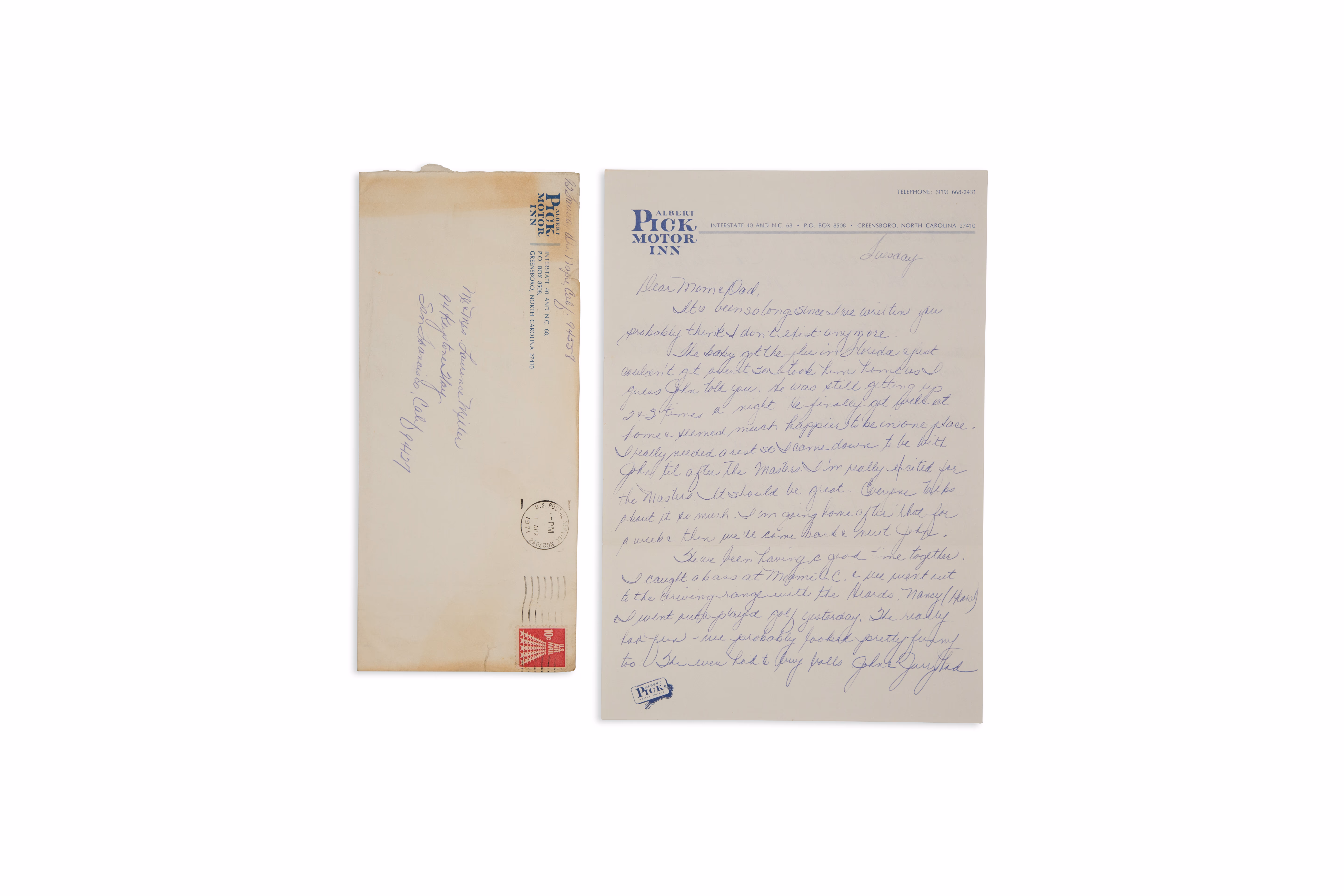 Asset 1 for Letter from Linda Miller to her in-laws